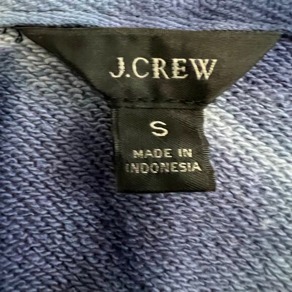 J Crew Long Sleeve V Neck Tie Dye Hoodie Sweatshirt Size Small - Picture 7 of 8